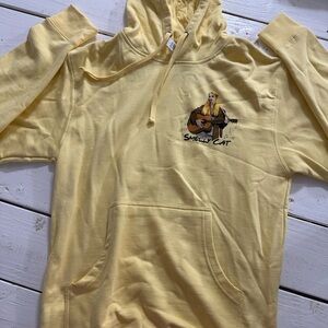 Yellow Graphic Hoodie Sweatshirt